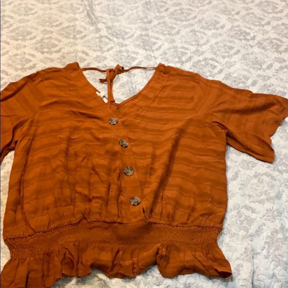 Rust Colored Blouse